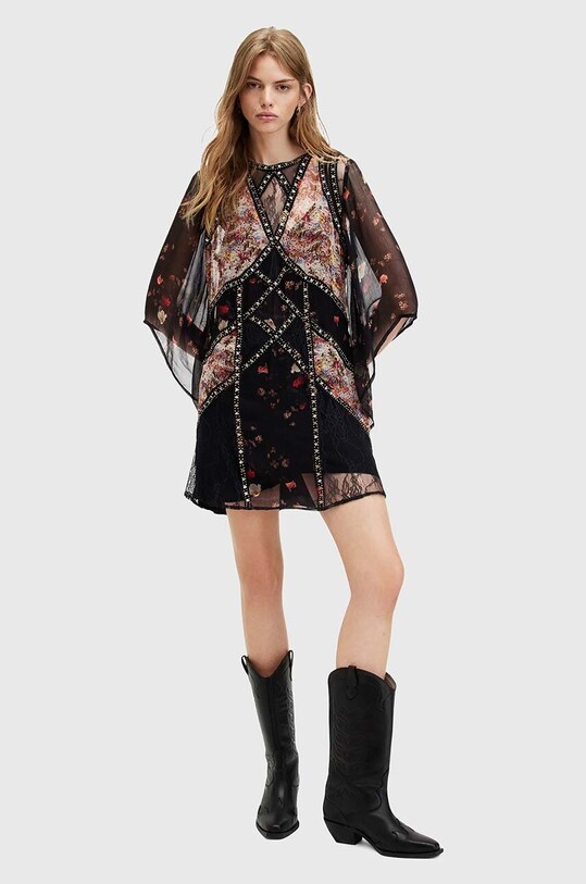AllSaints rochie LUCIA KORA DRESS W103DA