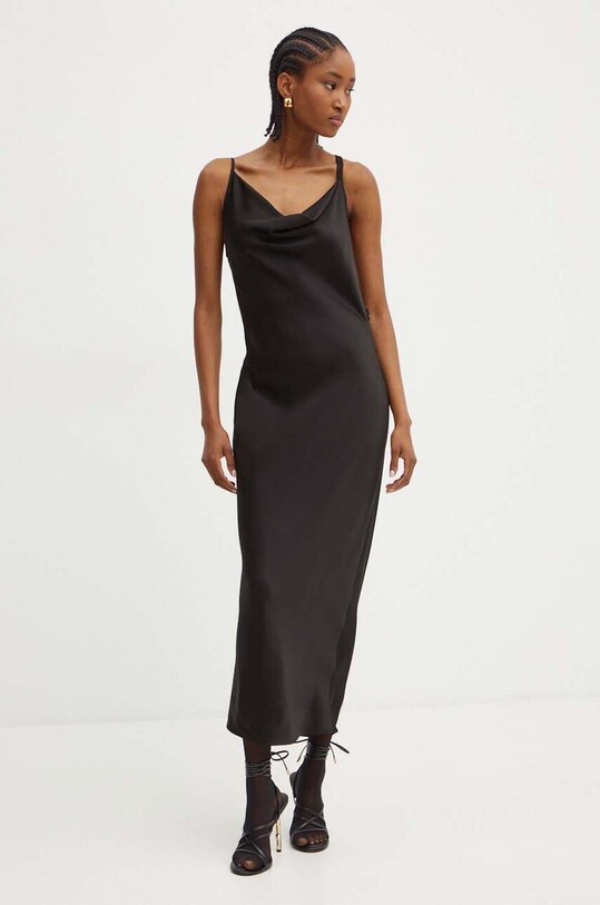 BOSS sukienka 50532089 czarny AW24