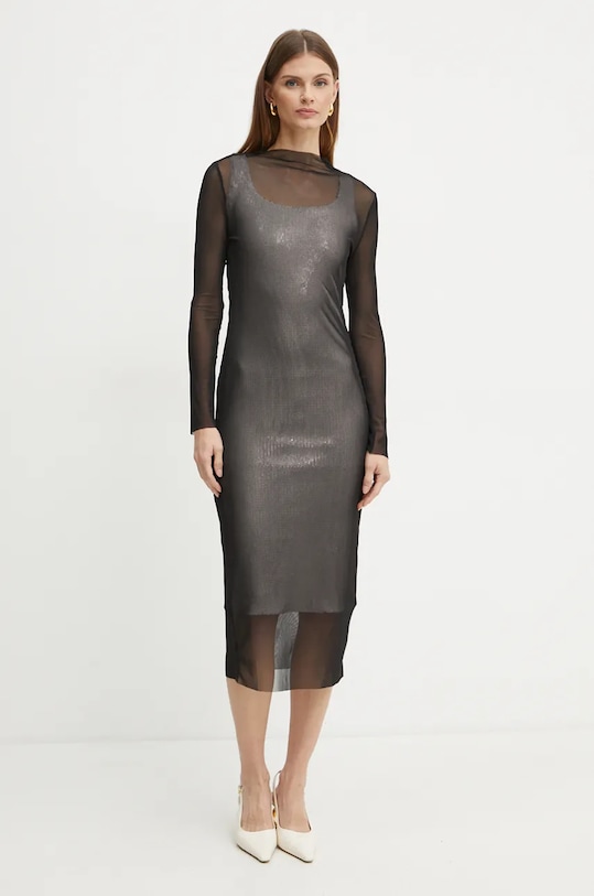 BOSS rochie 50526938 negru AW24