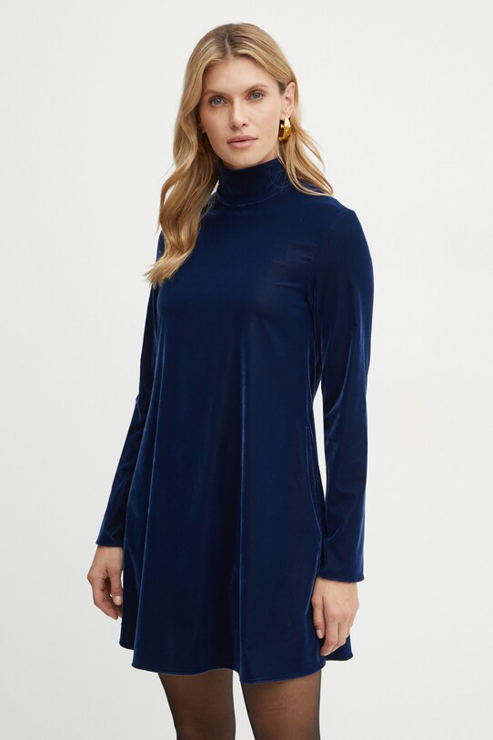 Платье из велюра MAX&Co. 2426226014200 тёмно-синий AW24