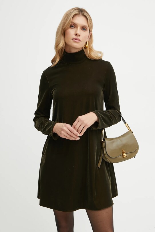 MAX&Co. rochie de catifea verde 2426226014200