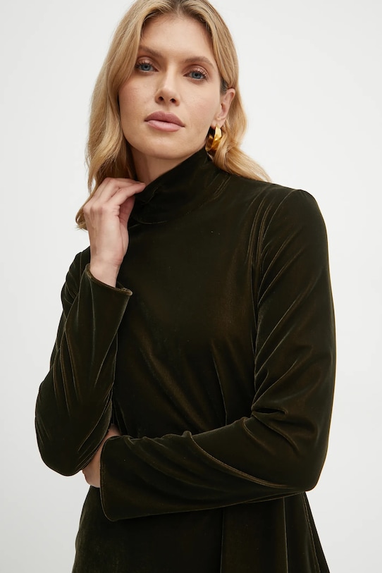 Βελούδινο φόρεμα MAX&Co. 2426226014200 πράσινο