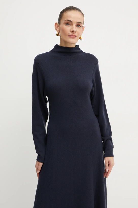 MAX&Co. sukienka wełniana granatowy 2426326014200