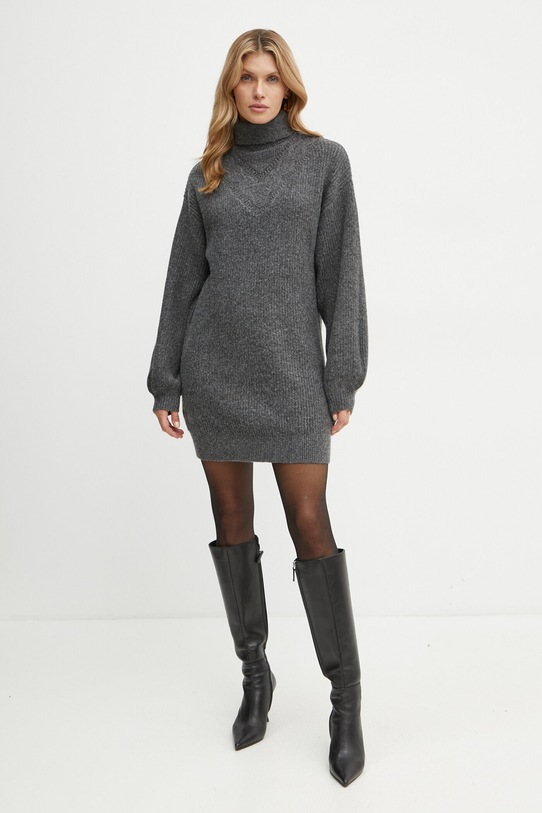 Guess vestito con aggiunta di lana KATIE mini grigio W4BK0C.Z3IZ2