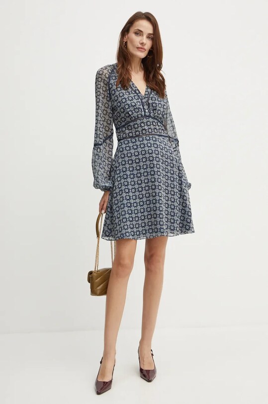 Φόρεμα Guess YVETTE W4BK29.WDW82 σκούρο μπλε AW24