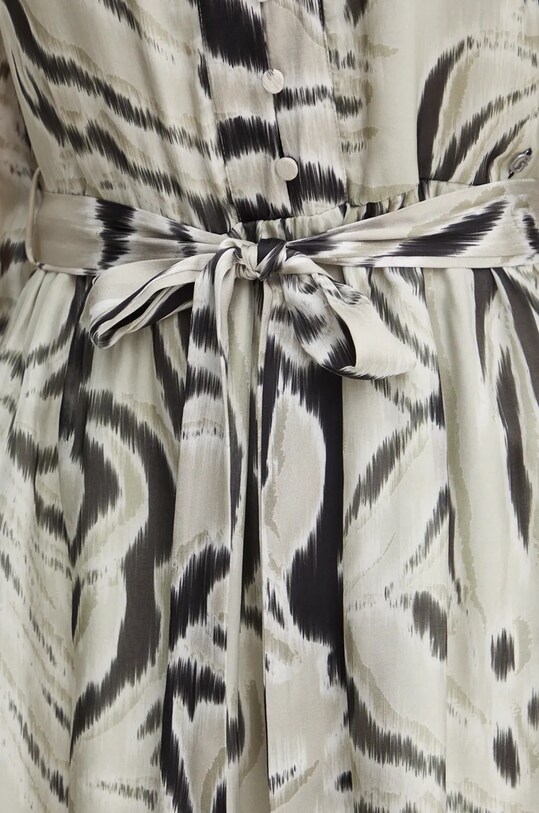 Guess sukienka z domieszką jedwabiu MARCELLE W4BK41.WE550 szary