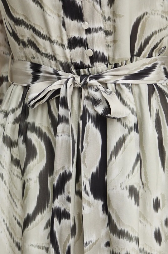 Guess sukienka z domieszką jedwabiu MARCELLE W4BK41.WE550 szary
