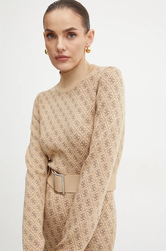 Guess sukienka LISE beżowy W4BK43.Z37K0