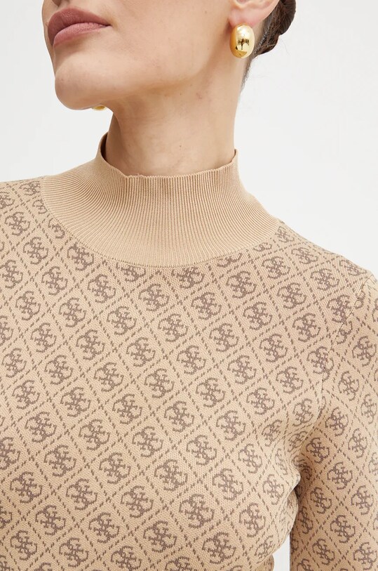 Guess sukienka LISE W4BK43.Z37K0 beżowy