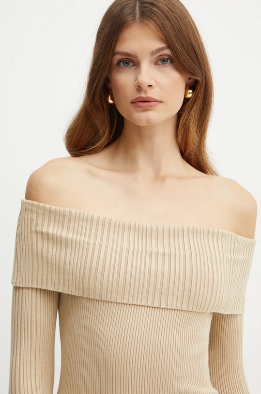 Šaty Guess JULIA W4BK97.Z2YJ2 béžová