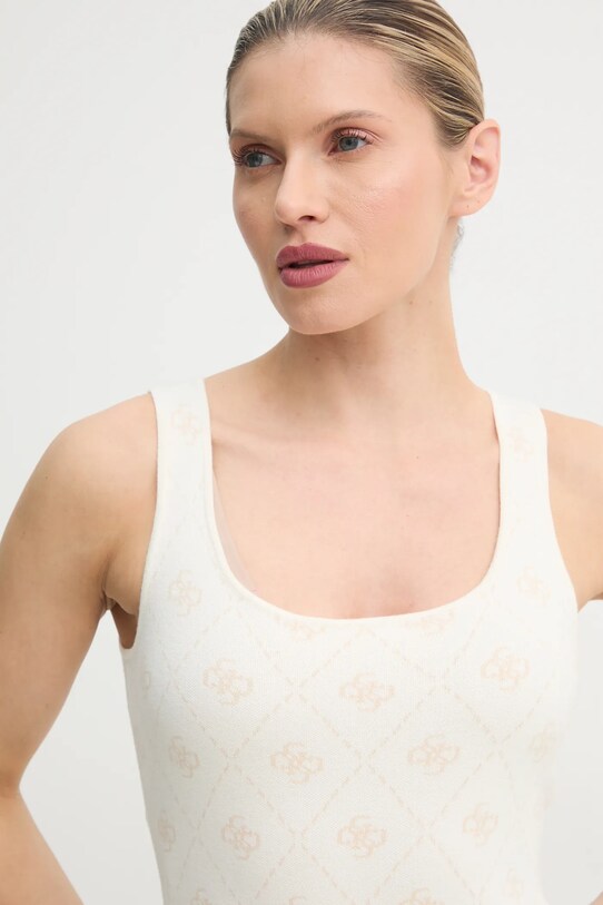 Сукня з домішкою вовни Guess SARAH бежевий W4BK98.Z3JD2