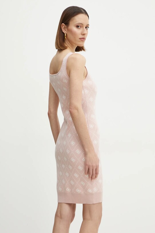 Îmbrăcăminte Guess rochie din amestec de lana SARAH W4BK98.Z3JD2 roz