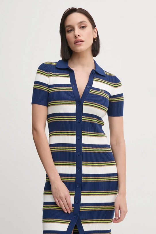 Lacoste sukienka granatowy EF2554
