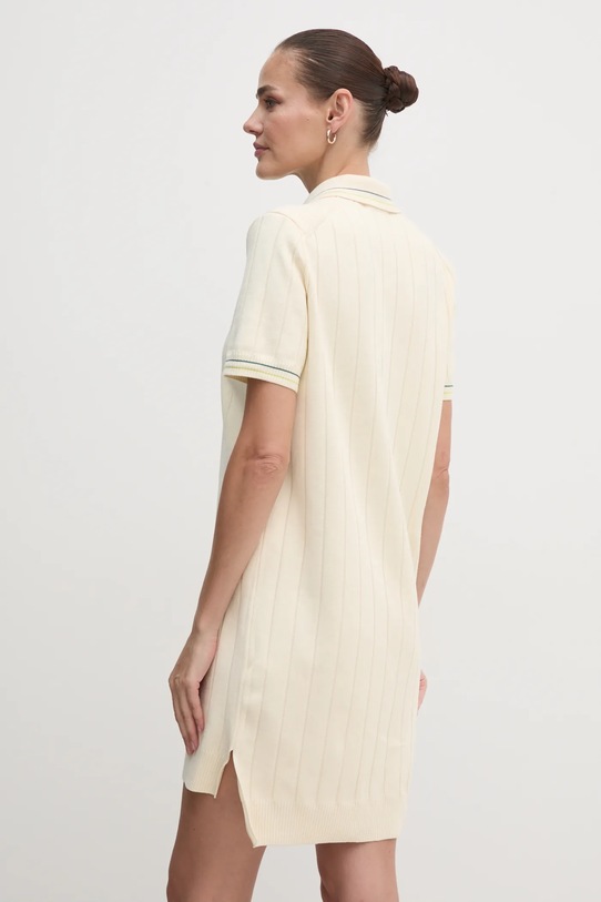 Îmbrăcăminte Lacoste rochie din bumbac EF3585 bej