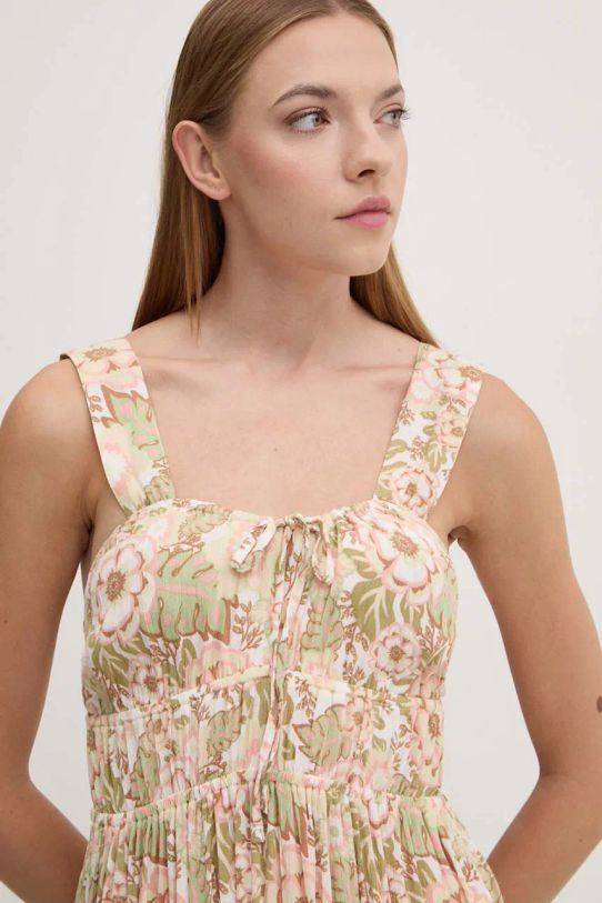 Φόρεμα Roxy Paradise Winds ERJWD03803 πράσινο AW24