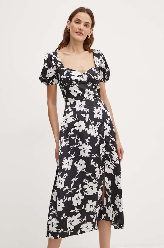 Bardot sukienka GILLIAN midi czarny 59235DB1