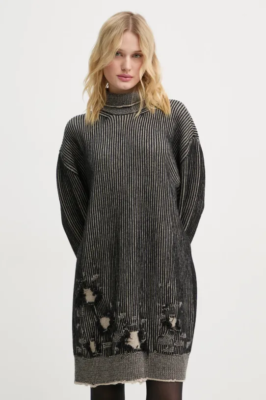 Платье MM6 Maison Margiela узор чёрный S62DA0031.M13076