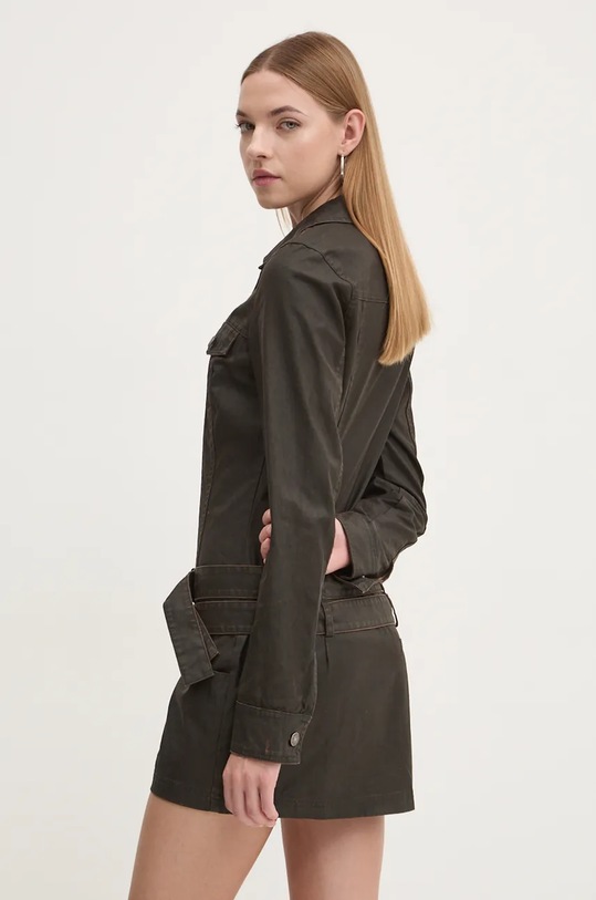 Одяг Бавовняна сукня Guess Originals W4BK19.WGIC0 коричневий