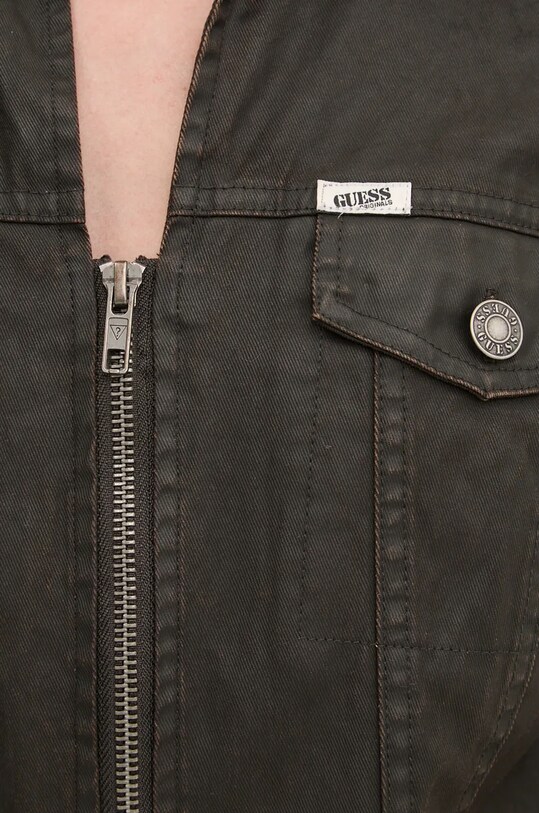 Бавовняна сукня Guess Originals W4BK19.WGIC0 коричневий