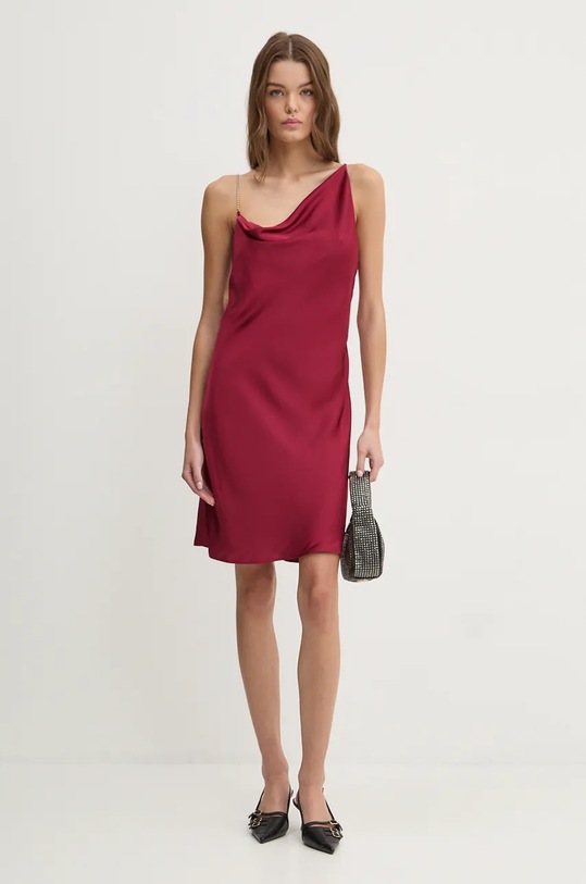 Šaty HUGO mini burgundské 50523551