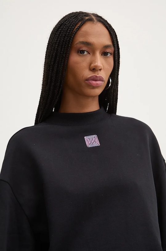 Хлопковое платье HUGO длинный чёрный 50522762