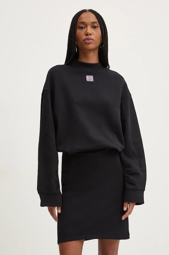 Хлопковое платье HUGO чёрный 50522762