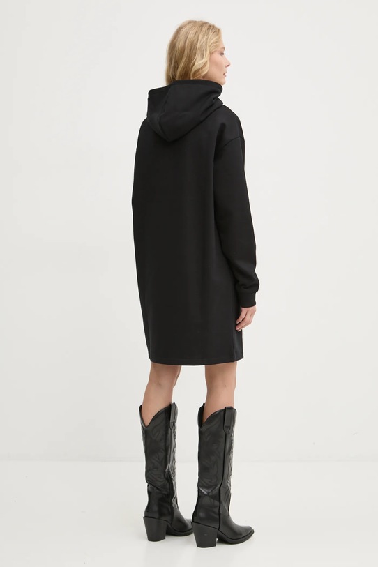 Хлопковое платье HUGO 50528569 чёрный AW24