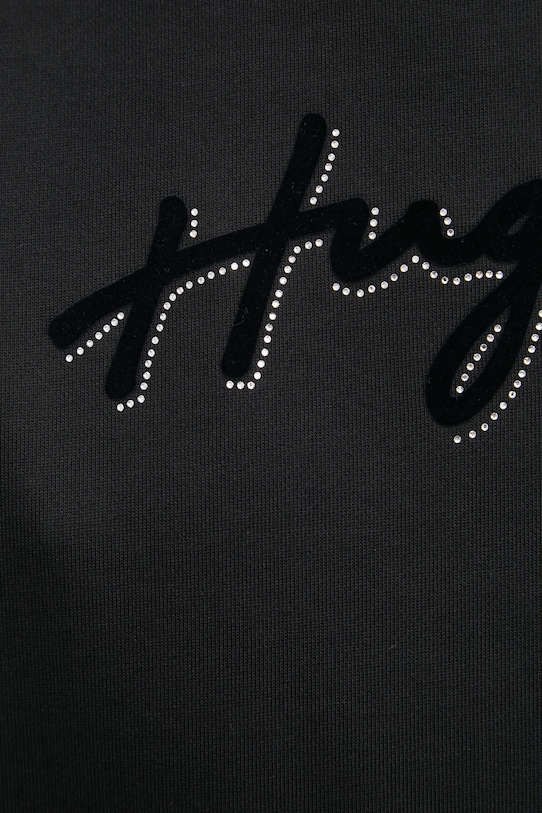 Хлопковое платье HUGO чёрный 50528569