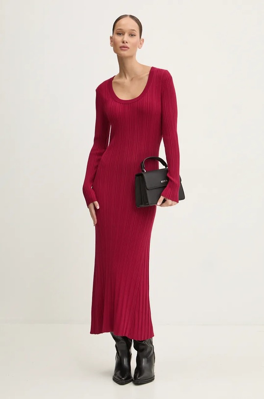 Šaty HUGO pletenina červená 50519893