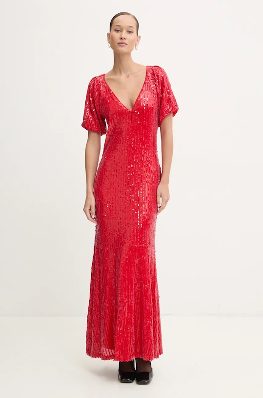 Φόρεμα Rotate απλικέ κόκκινο 1131513017