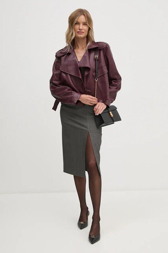 Sisley sukienka 4OPDLV06L szary AW24