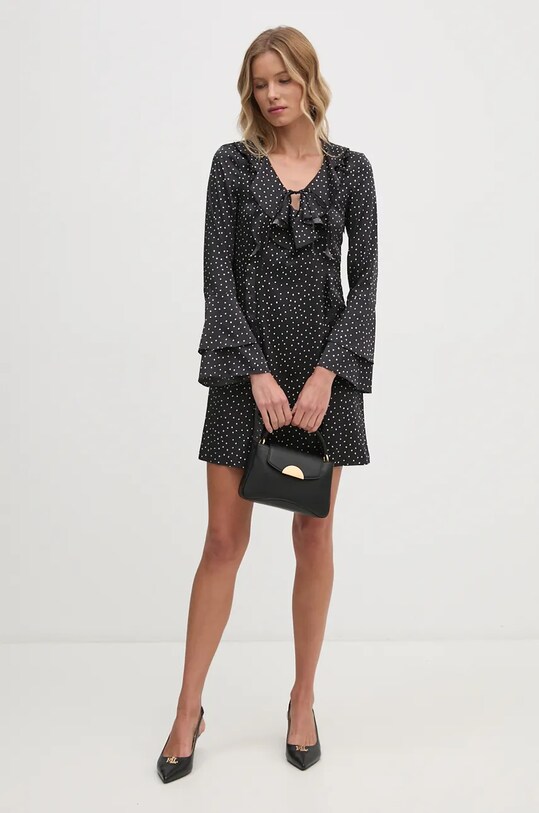 Sisley rochie 4ETLLV06V negru AW24