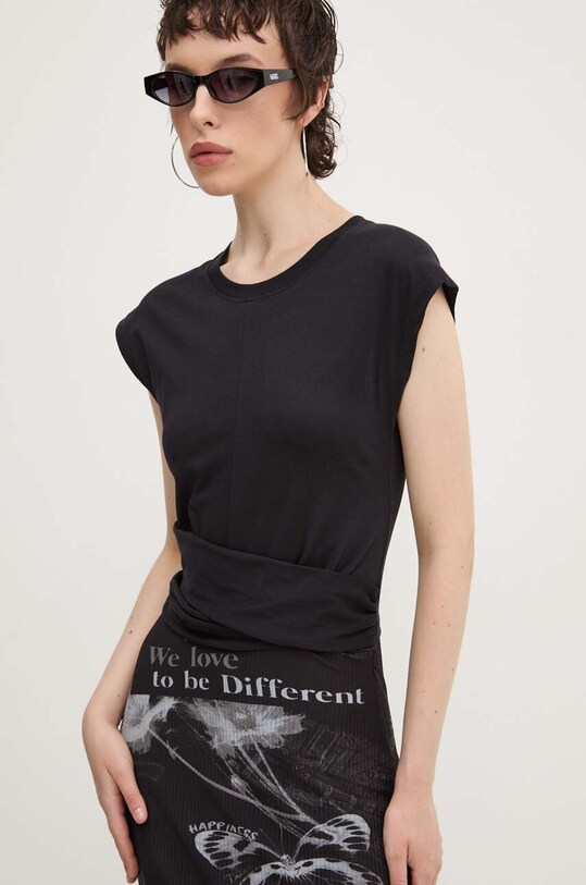 Šaty Desigual GOOD NEWS čierna 24WWVK77