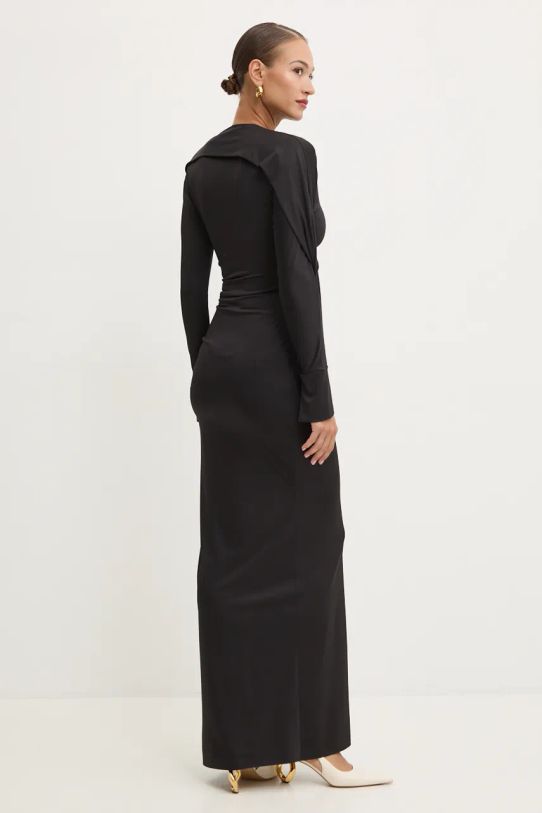 Obleka Victoria Beckham 1424JDR005876A črna AW24