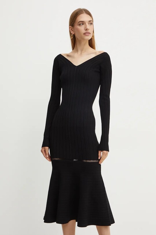Victoria Beckham rochie 1424KDR005908A negru AW24