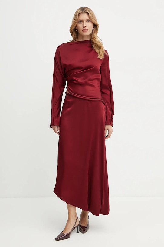 Îmbrăcăminte Victoria Beckham rochie 1424WDR005829A burgundia