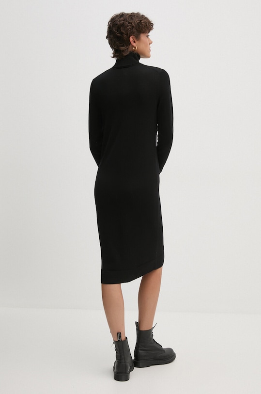 Odzież Calvin Klein sukienka wełniana K20K207485 czarny