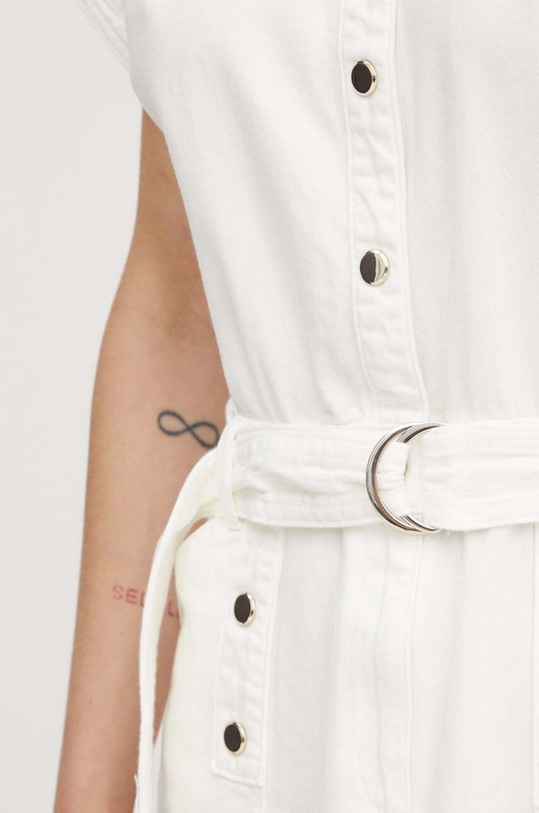 Morgan rochie din denim RDENIM RDENIM alb