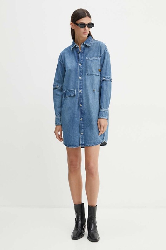Traper haljina G-Star Raw D25349.D301 plava AW24