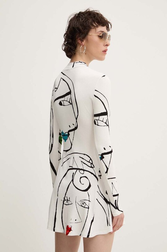 Îmbrăcăminte Desigual rochie OREGÓN 24WWVK69 alb