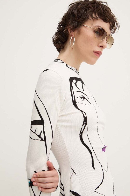 Desigual rochie OREGÓN 24WWVK69 alb