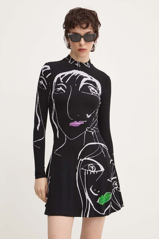 Desigual rochie OREGÓN mini negru 24WWVK69