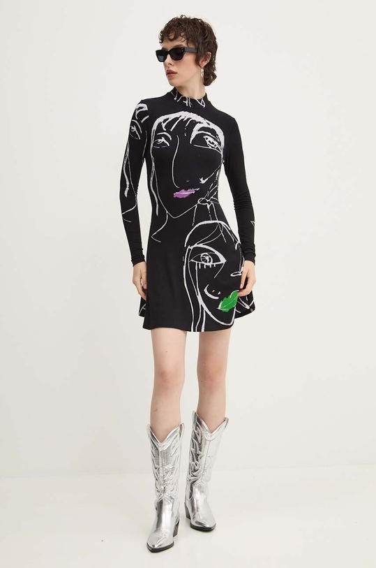 Desigual rochie OREGÓN 24WWVK69 negru AW24