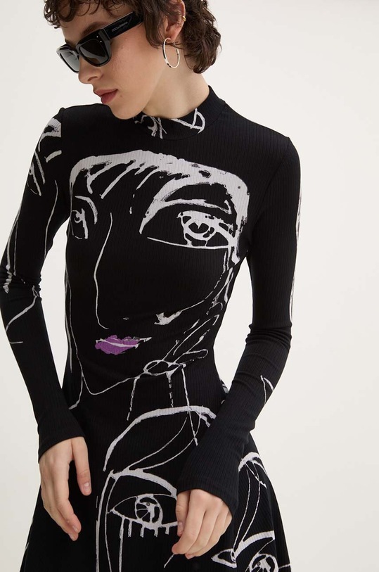 Desigual rochie OREGÓN 24WWVK69 negru