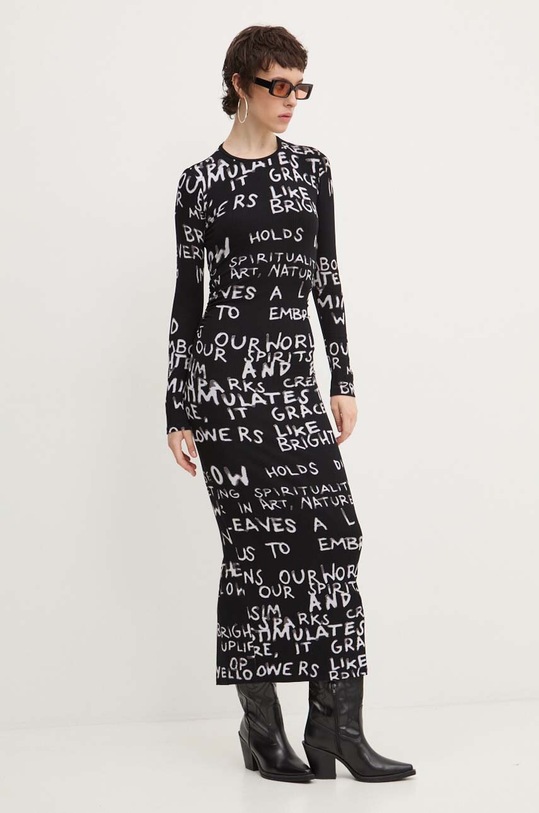 Îmbrăcăminte Desigual rochie HESIAN 24WWVK45 negru