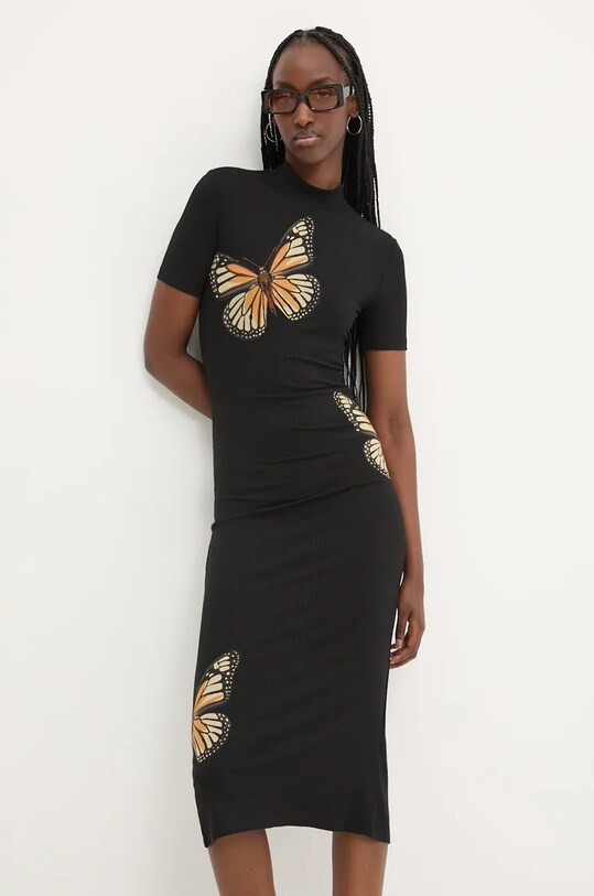 Desigual vestito VIRGINIA midi nero 24WWVK71