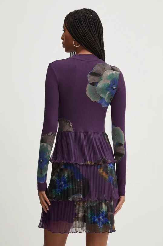 Oblačila Obleka Desigual PENSEE 24WWVK34 vijolična