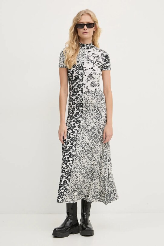 Desigual rochie PATCHSI maxi bej 24WWVK10
