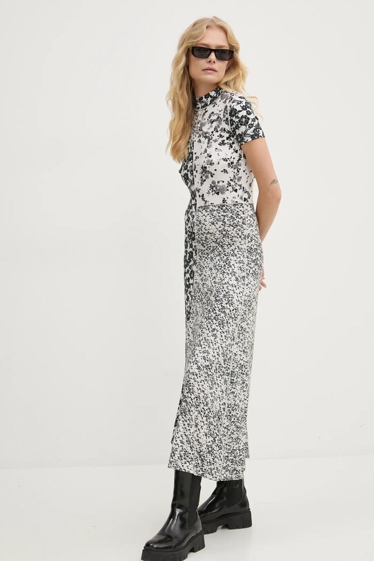 Desigual rochie PATCHSI 24WWVK10 bej AW24