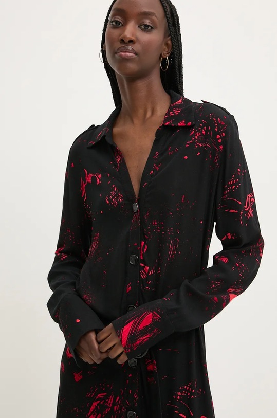 Îmbrăcăminte Desigual rochie SCRIBBLES 24WWVW38 negru